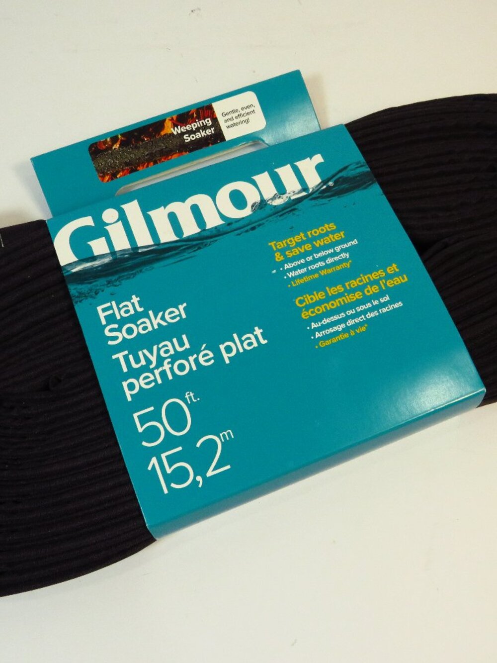 New Gilmore 50 Foot long Flat soaker hose Saves water